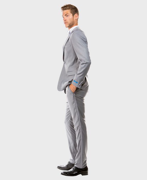 Grey 2 Piece Notch Lapel Tuxedo