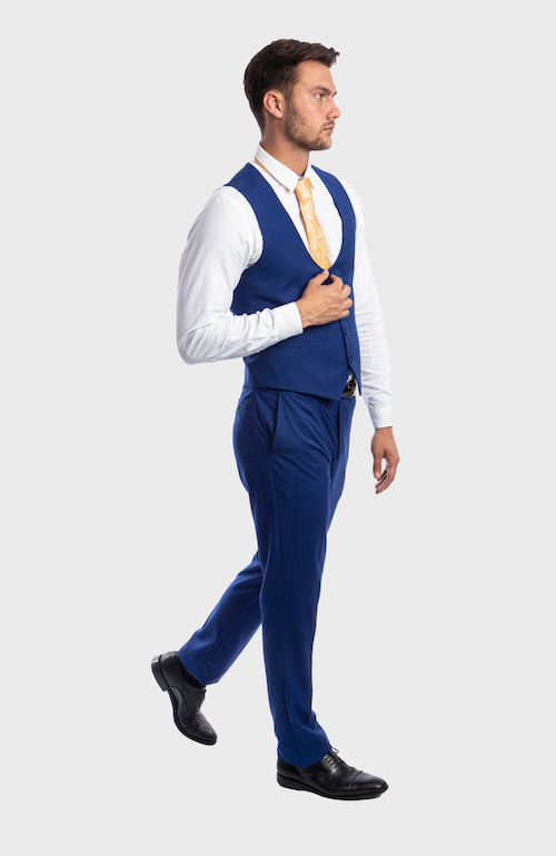 Indigo blue 3 piece suit