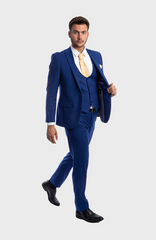 Indigo blue mens suit