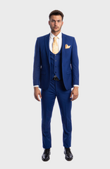 Indigo blue suit