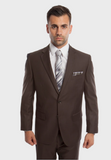 Chocolate 2 Button Twill Modern Fit Suit