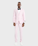 Pink Slim Fit Wide Peak Lapel Suit