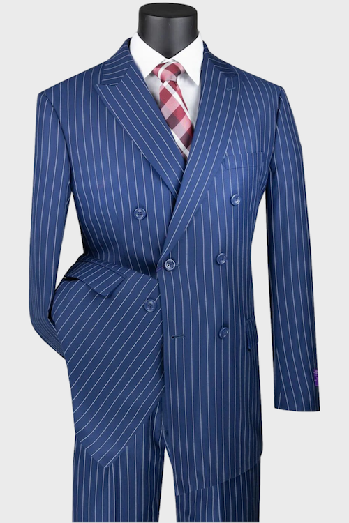 Royal Blue Double Breasted Suit