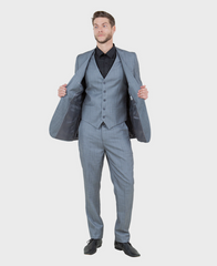 Silver prom suit