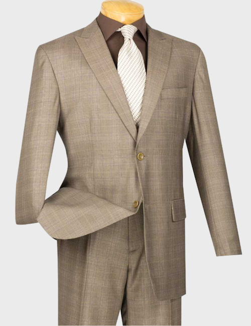 Tan Plaid Suit