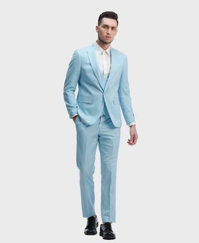 Baby Blye Skinny Fit Peak Lapel Suit