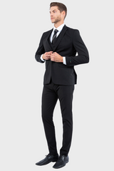 Black Stretch 3 Piece Suit
