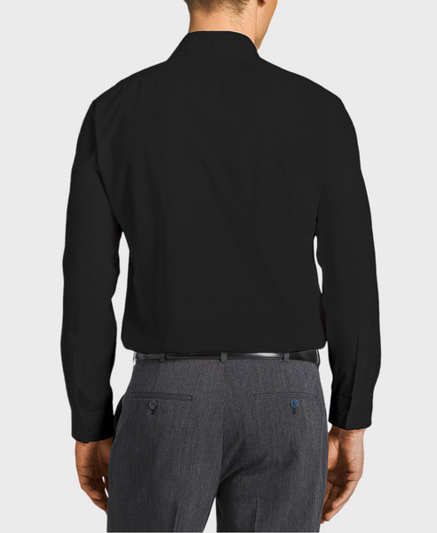 Jet Black Modern Fit Dress Shirt
