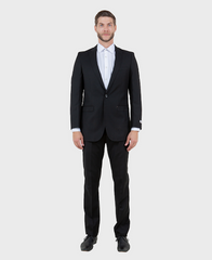 Black One Button Slim Fit Suit