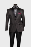 Black Sequin Slim Fit Sport Coat