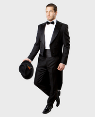 Black Slim Fit TailCoat Tuxedo