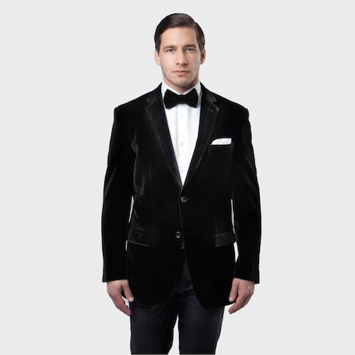 Black Velvet 2 Button Blazer