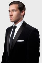 Black Velvet Slim Fit Blazer