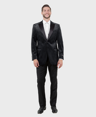 Black Velvet Peak Lapel Blazer