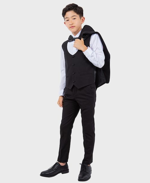 Boys Shawl Collar Blue Tuxedo