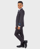 Charcoal Boys Slim Fit Suit