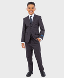 Charcoal Boys Slim Fit Suit