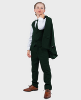Green Boys Slim Fit Suit