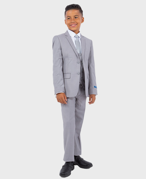 boys light grey suit