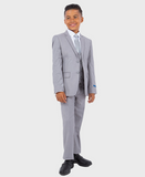 Light Grey Boys Slim Fit Suit