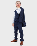 Navy Boys Slim Fit Suit