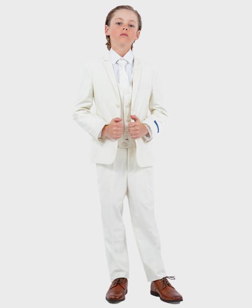 boys off white suit 