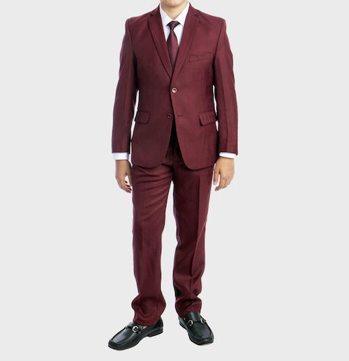 burgundy boys suit