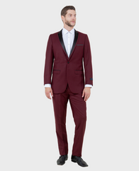 Burgundy Prom Slim Fit Tuxedo