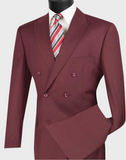 Burgundy Double Breasted Suit
