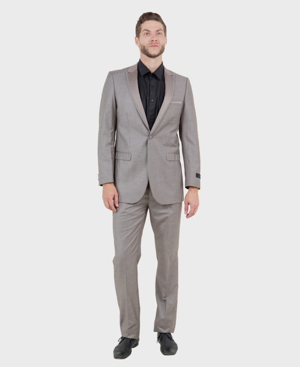 Champagne 1 Button Peak Lapel Tuxedo