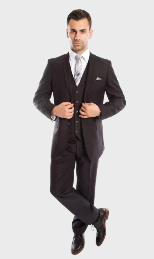 Charcoal Modern Fit 3-Piece Suit