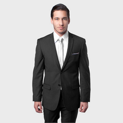 Two Button Charcoal Slim Fit Suit