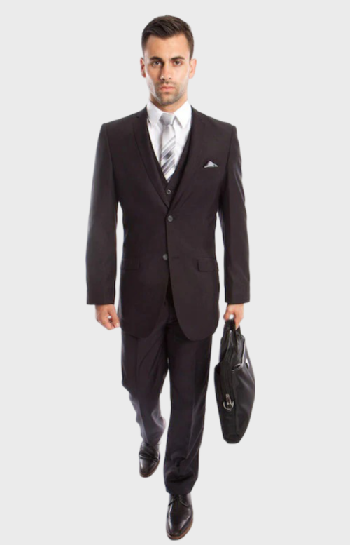 Charcoal Modern Fit 3-Piece Suit