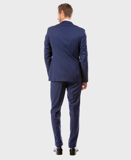 Dark Blue Pinstripe Hybrid Fit 3 Piece Suit