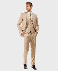 dark tan 3 piece suit