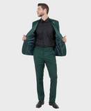 Green 2 Piece Notch Lapel Tuxedo