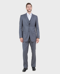 Grey Modern Fit 3-Piece Suit