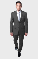 Two Button Grey Slim Fit Suit