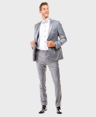 grey prom tux