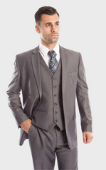 Grey Modern Fit 3-Piece Suit