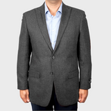 Grey 100% Wool Tweed Sport Coat