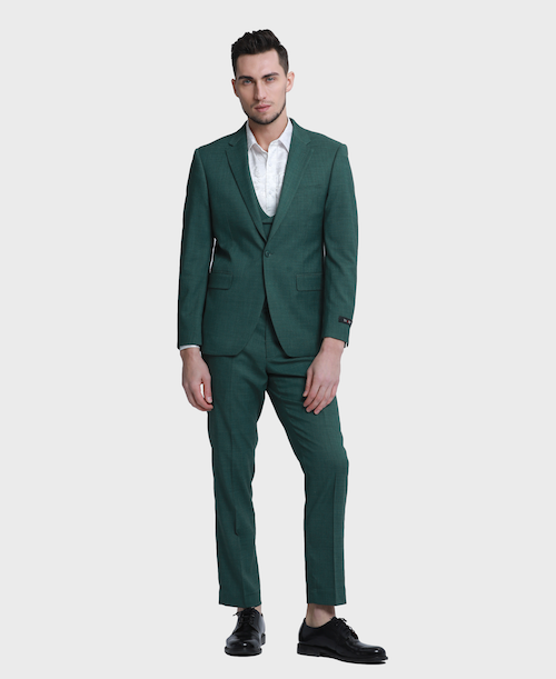 hunter green suit