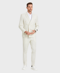 ivory linen suit mens