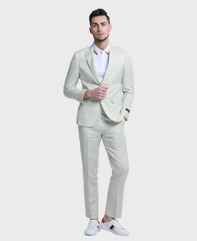 Ivory Skinny Fit 2 Button Suit