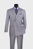 Light Grey Double Breasted Suit