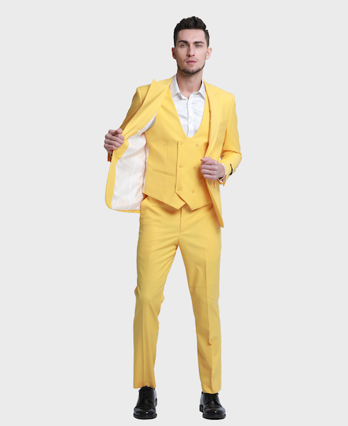 mens Yellow suit