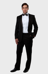 Black Notch Lapel Modern Fit Tuxedo