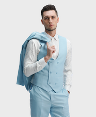 mens baby blue suit