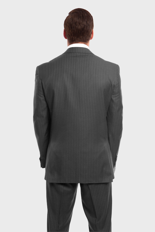 Grey Pinstripe Modern Fit 3 Piece Suit