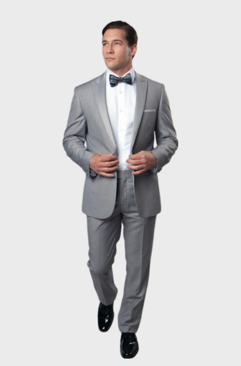 Light Grey Prom Slim Fit Tuxedo